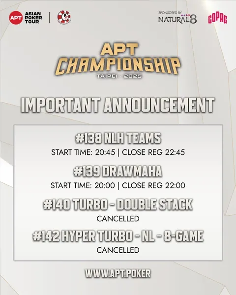 🚨 SCHEDULE UPDATE NOTICE 🚨